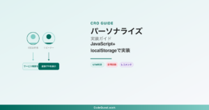 Webパーソナライズの実装方法 — JavaScript＋localStorageでツール不要