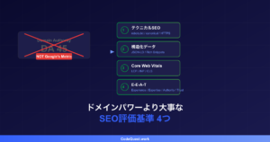 ドメインパワーより大事なSEO評価基準4つ｜Web制作初心者が本当に見るべき指標