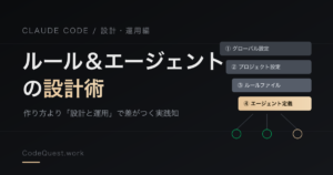 Claude Codeのルール・エージェント設計術｜CLAUDE.mdとサブエージェント運用の実践知