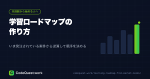 学習ロードマップの作り方｜未経験は案件から逆算して順序を決める