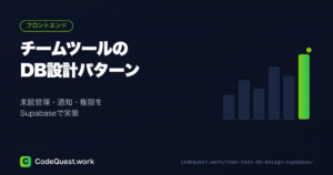 チームツールのDB設計パターン【未読管理・通知・権限をSupabaseで実装】