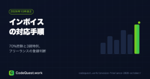インボイス2026年10月改正｜フリーランスの登録判断と対応手順