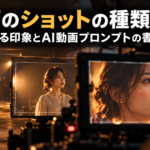 動画のショットの種類一覧｜伝わる印象とAI動画プロンプトの書き方