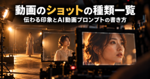 動画のショットの種類一覧｜伝わる印象とAI動画プロンプトの書き方